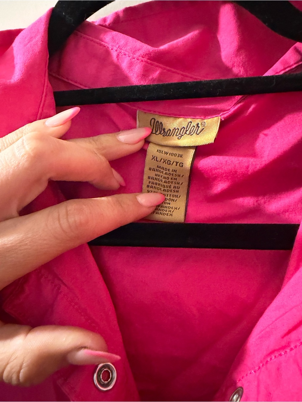 Wrangler Women's Bright Pink Button-Front Shirt Jacket - Picture 2 of 4